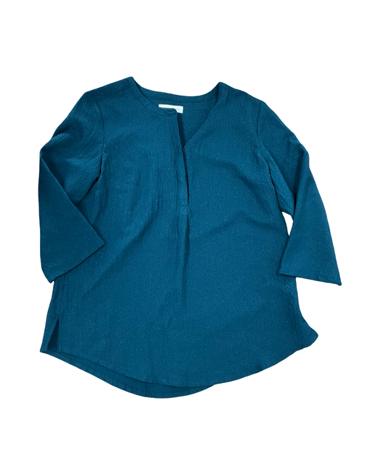 Top Ls By Liz Claiborne In Green, Size:M