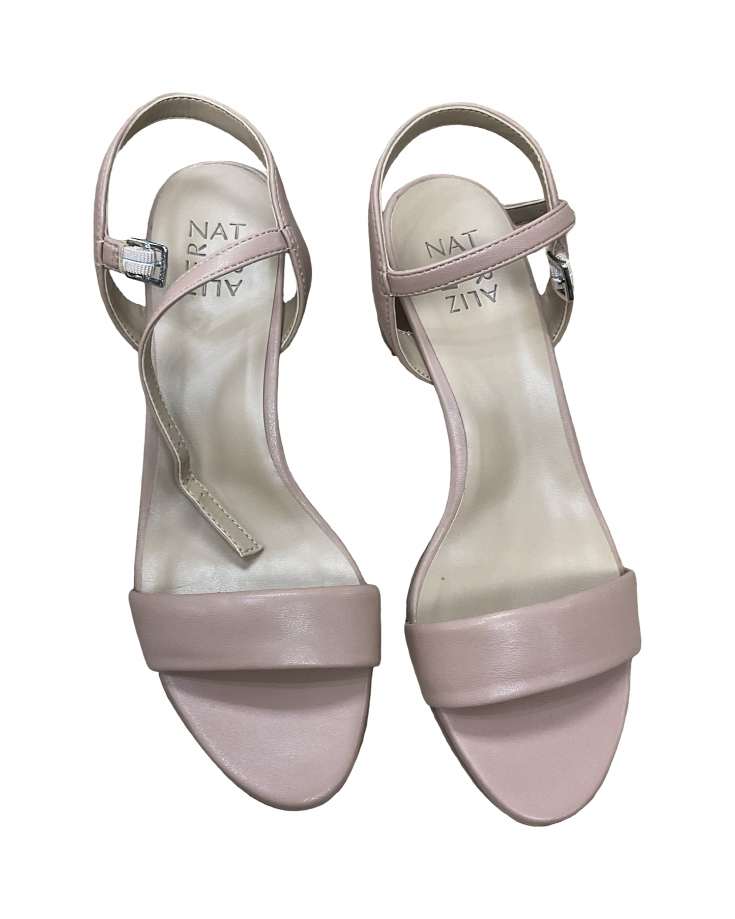 Sandals Heels Block By Naturalizer In Tan, Size:9
