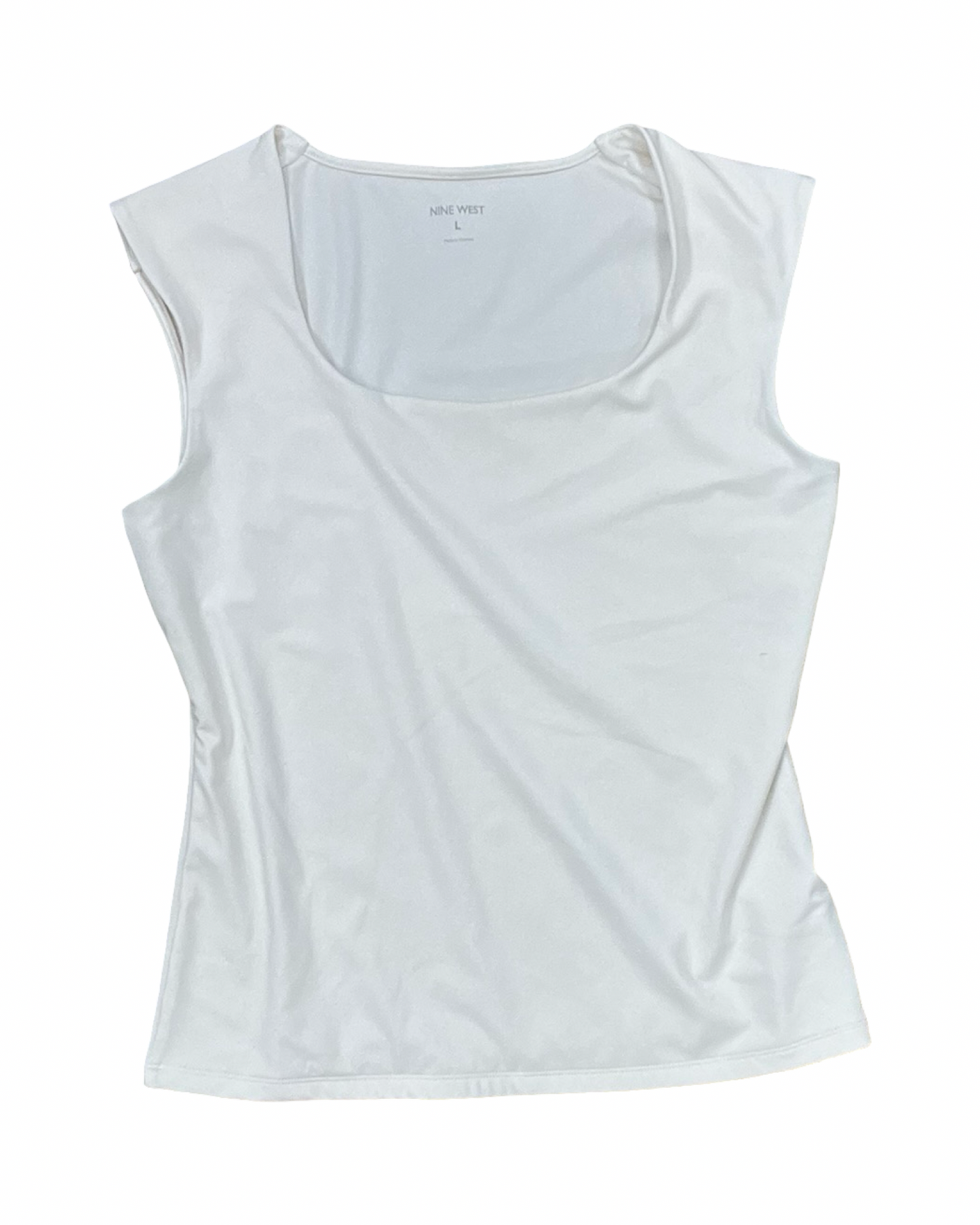 Tank Top By Nine West In Cream, Size:L