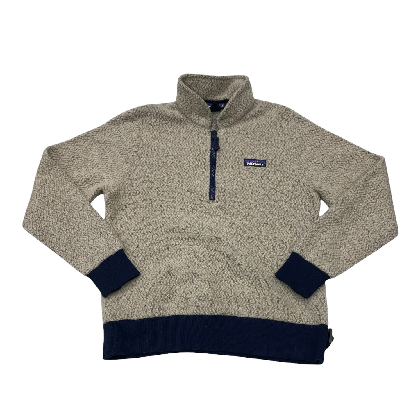 Athletic Fleece By Patagonia In Blue & Brown, Size:S