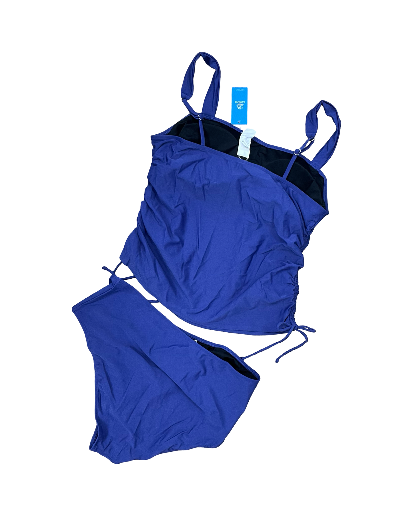 Swimsuit 2Pc By Clothes Mentor In Blue, Size:1X