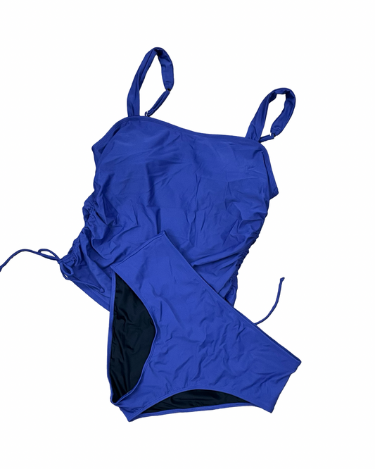 Swimsuit 2Pc By Clothes Mentor In Blue, Size:1X