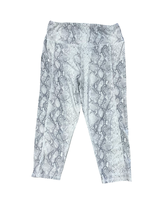 Pants Leggings By Nine West In Grey & White, Size:Xl