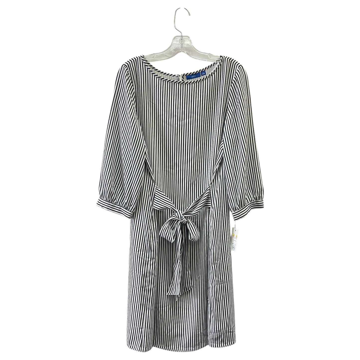 Dress Casual Maxi By Apt 9 In Black & White, Size:L