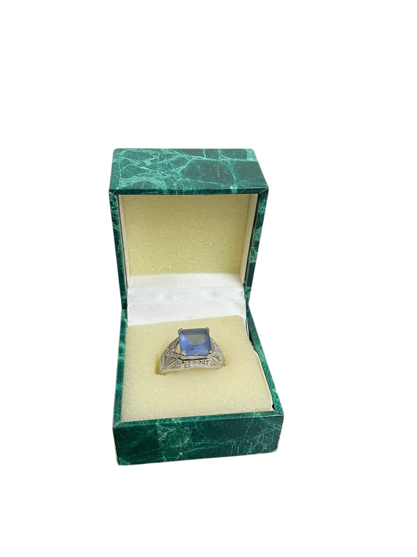 Ring Sterling Silver By Clothes Mentor In Blue, Size:10