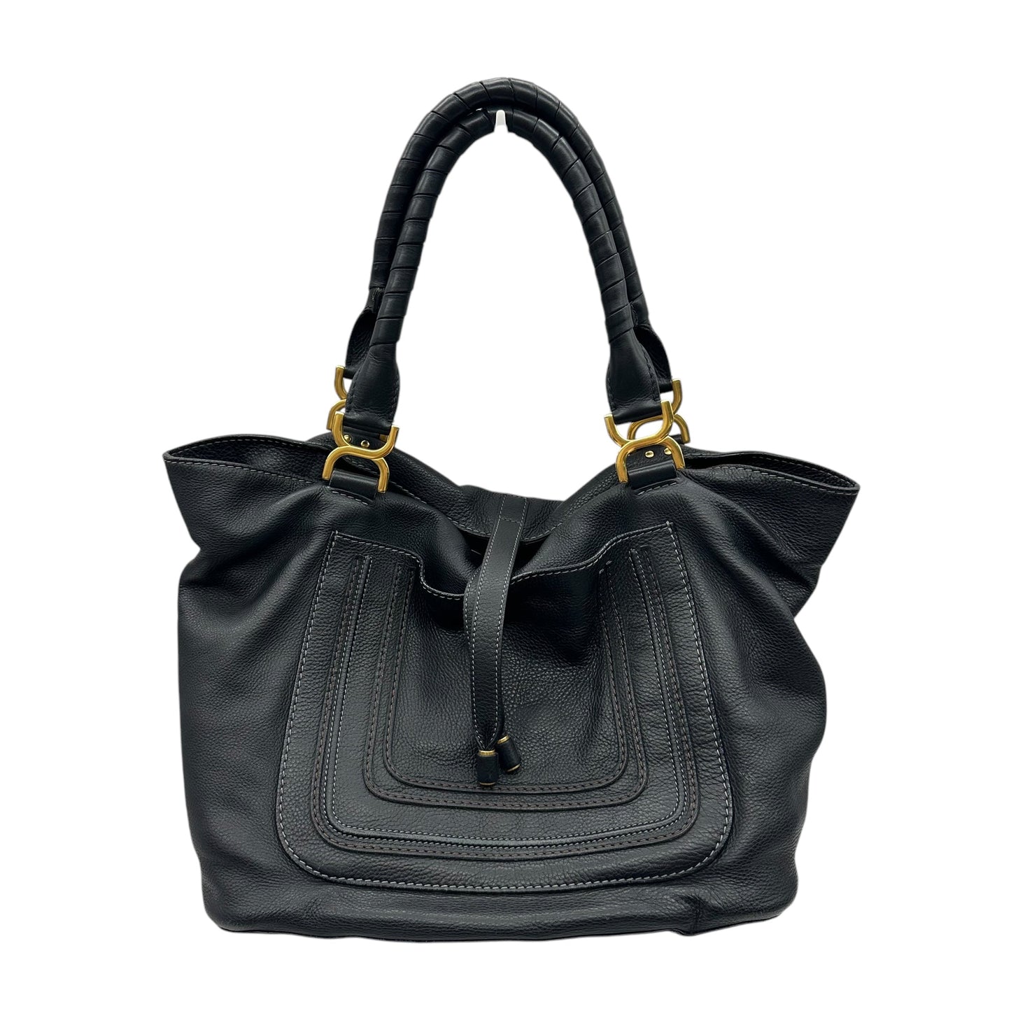 Handbag Luxury Designer By Chloe In Black, Size:Medium