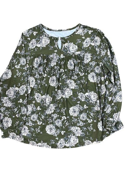 Top Ls By Clothes Mentor In Green, Size:3X