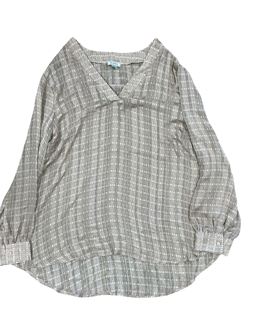 Top Ls By Susina In Peach, Size:1X