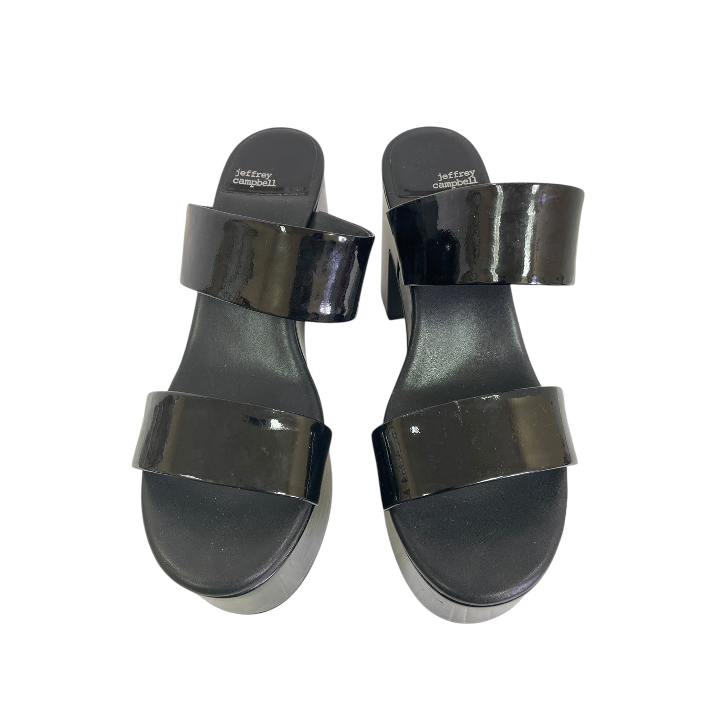Sandals Heels Platform By Jeffery Campbell In Black, Size:11