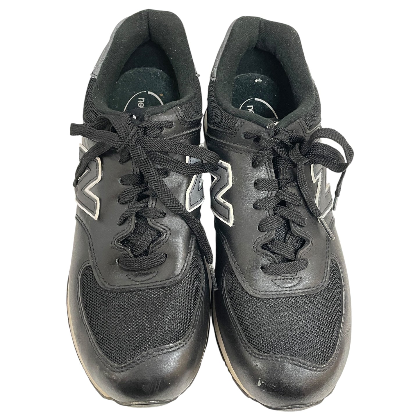 SHOES ATHLETIC by NEW BALANCE In BLACK & WHITE, Size: 9