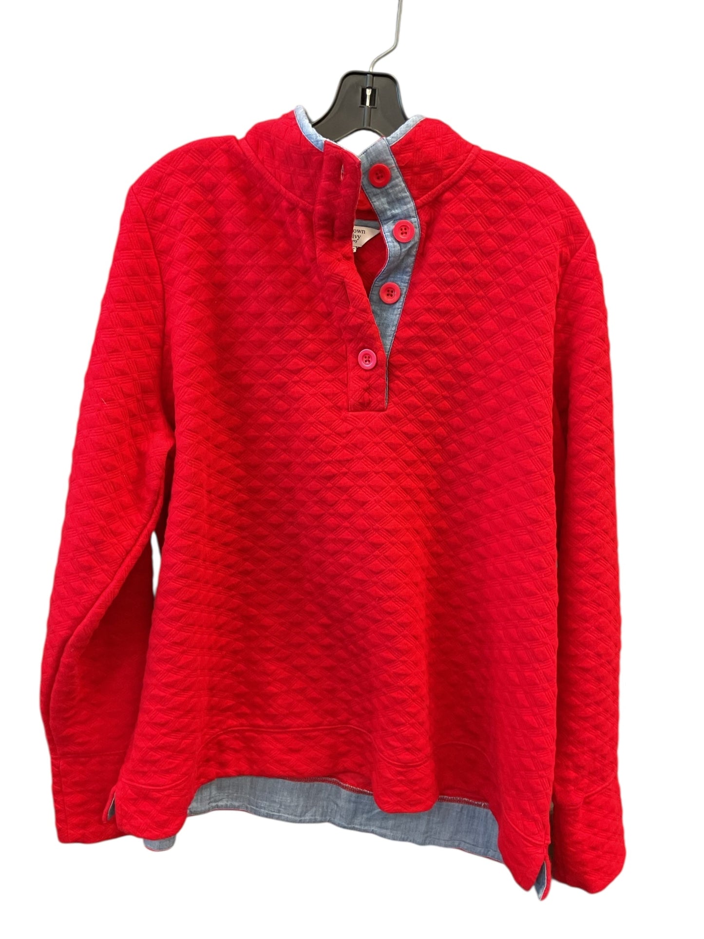 Sweatshirt Collar By Crown And Ivy In Red, Size:2X