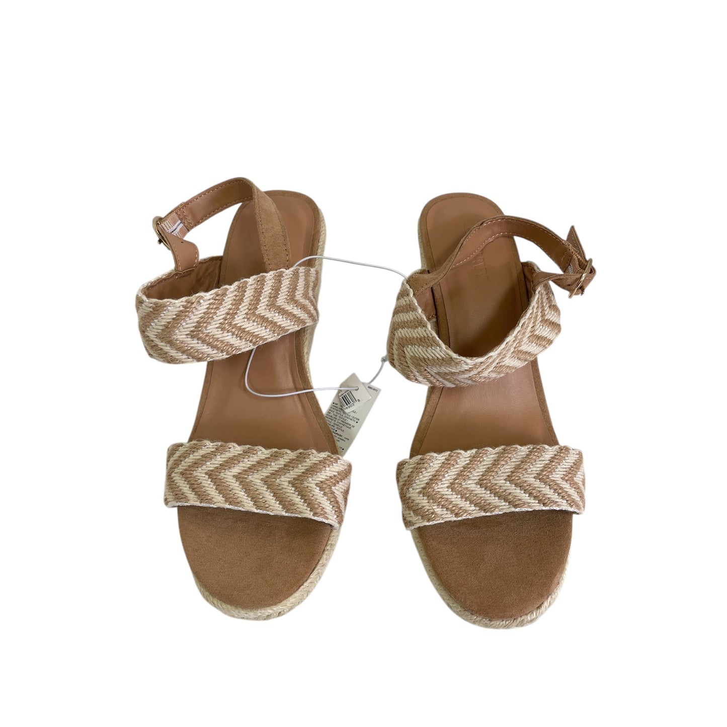 Shoes Heels Wedge By Old Navy In Taupe, Size:7