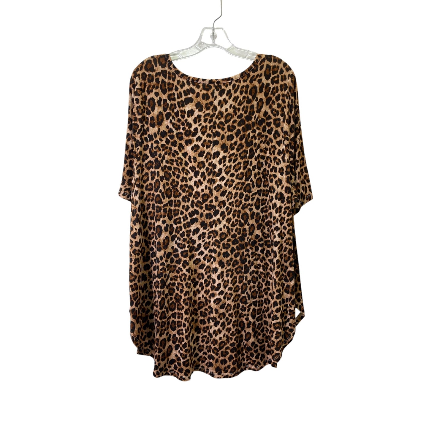 Top Ss Basic By Torrid In Animal Print, Size:4X