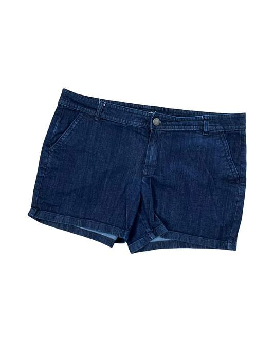 Shorts By Liz Claiborne In Blue Denim, Size:18
