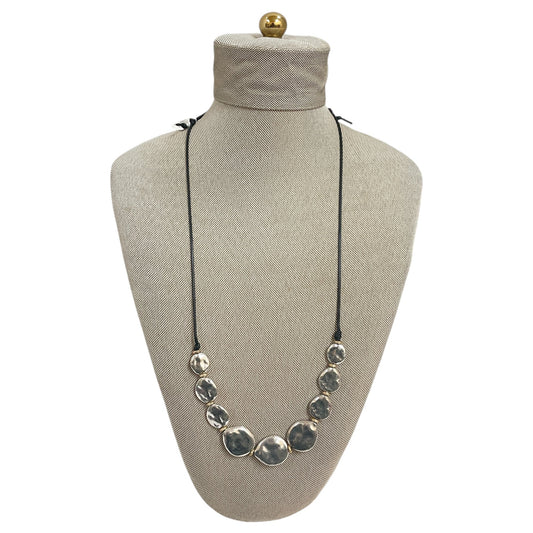 Necklace Statement By J. Jill In Black & Silver