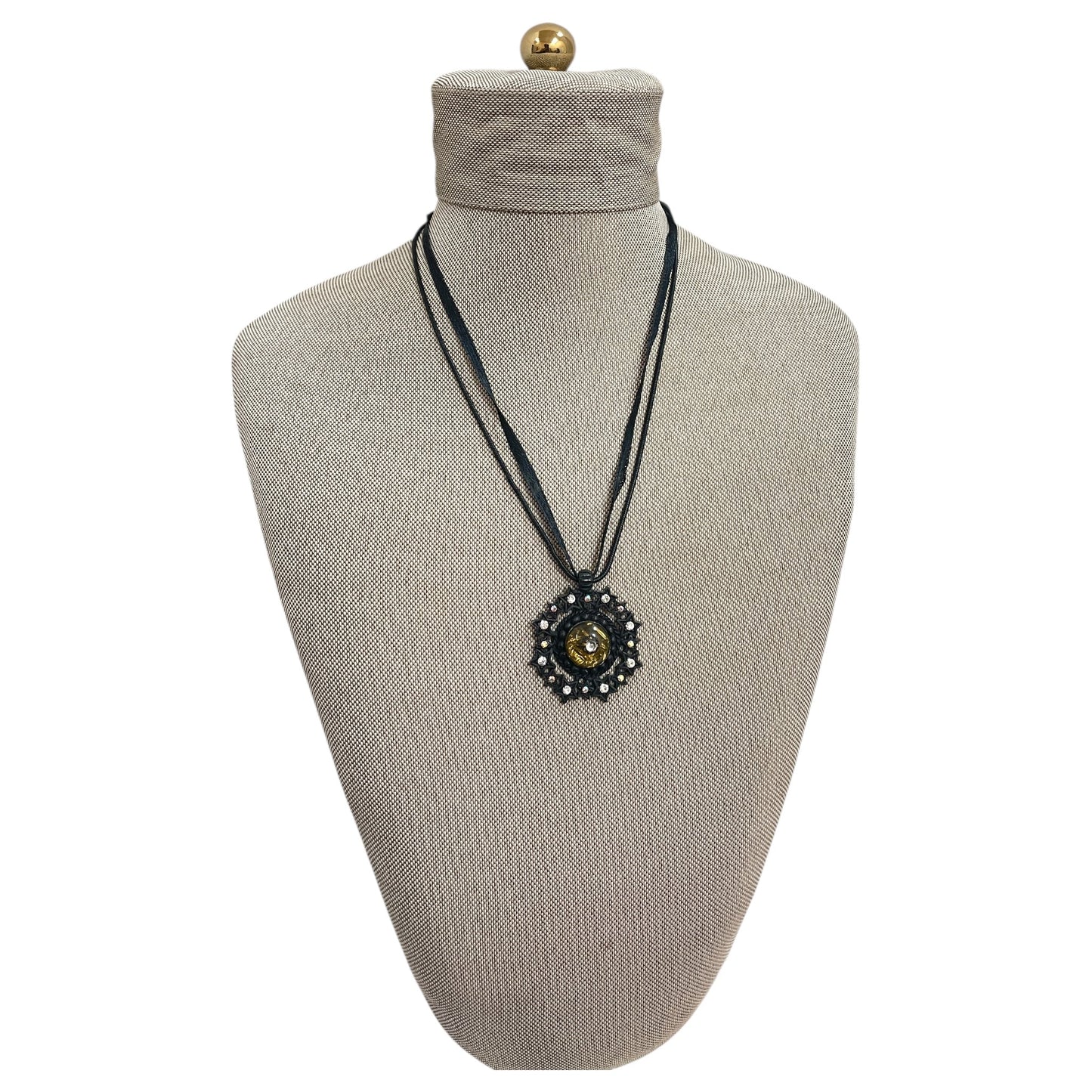 Necklace Pendant By H. DUBIN In Black