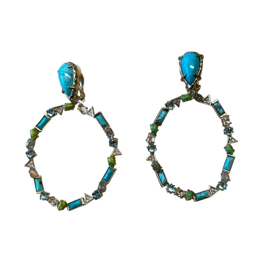 Earrings Clip By Alexis Bittar In Blue & Green