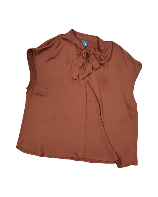 Top Sleeveless By Worthington In Bronze, Size:Xl