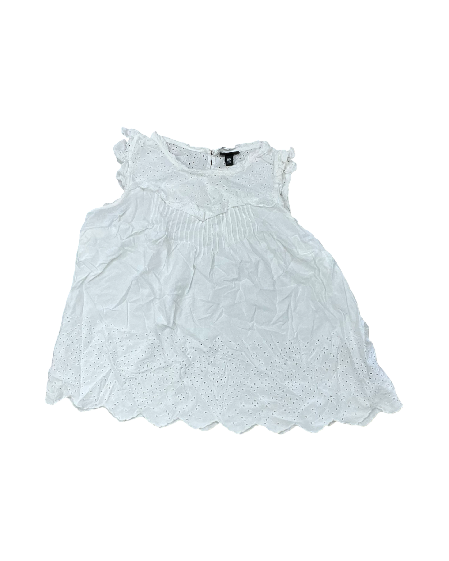 Top Sleeveless By Torrid In White, Size:M