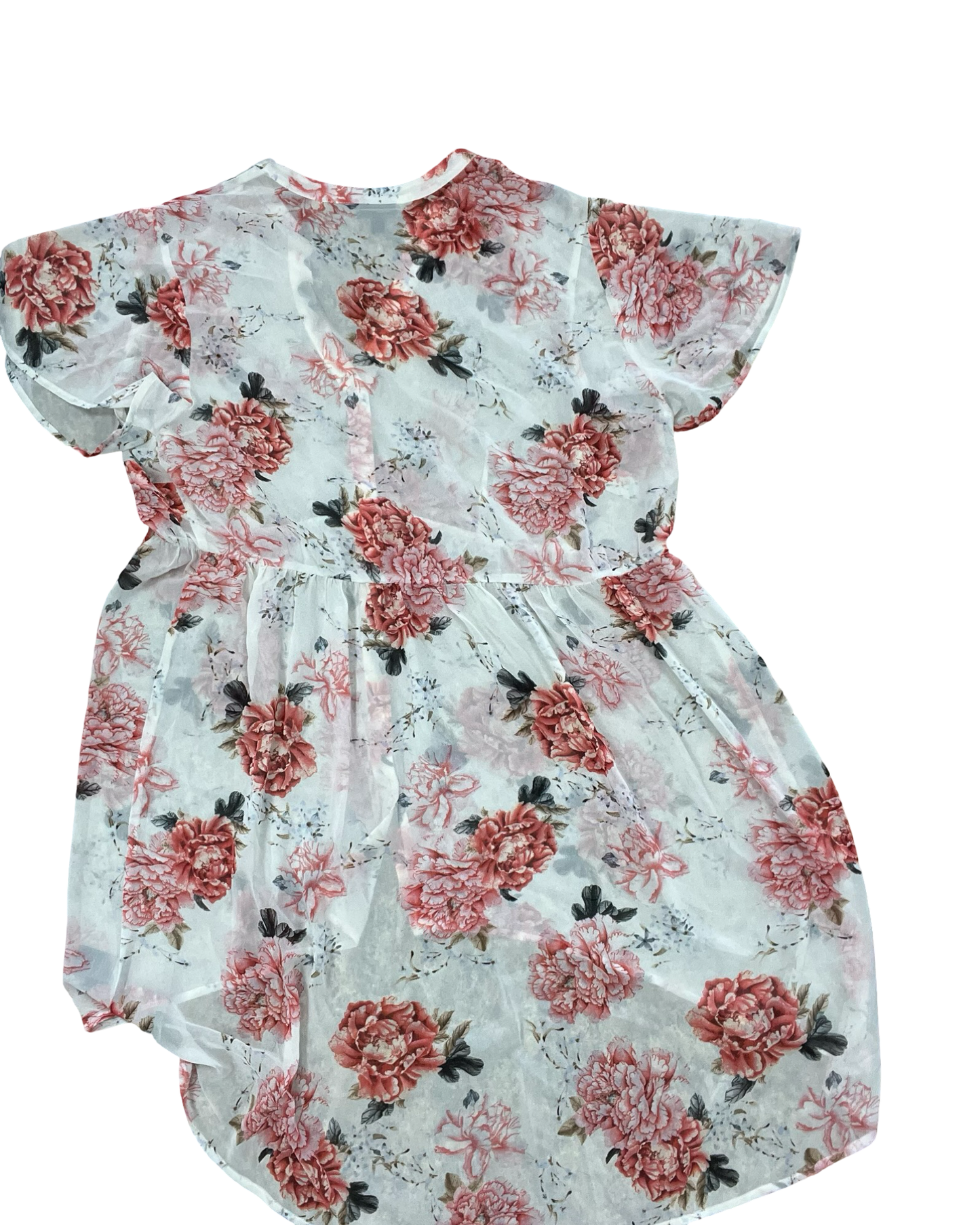 Blouse Ss By Torrid In Cream & Pink, Size:L