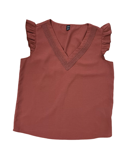 Top Ss By Shein In Copper, Size:M