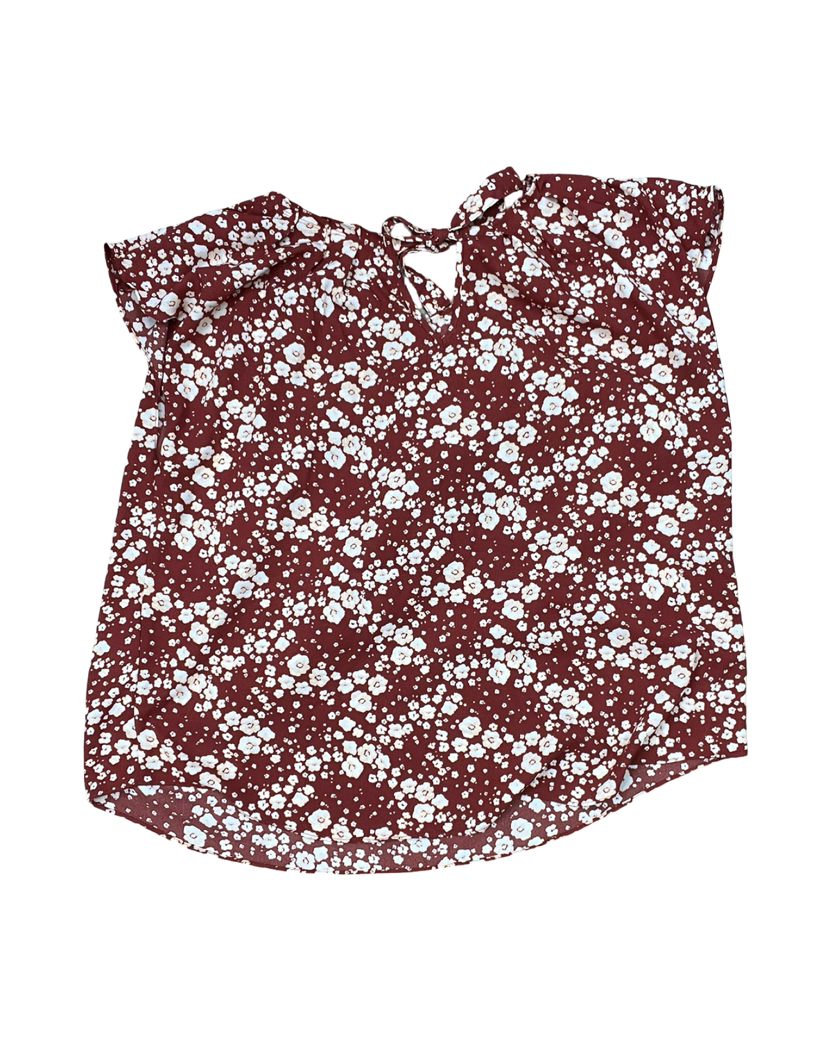 Top Ss By Lauren Conrad In Maroon, Size:1X