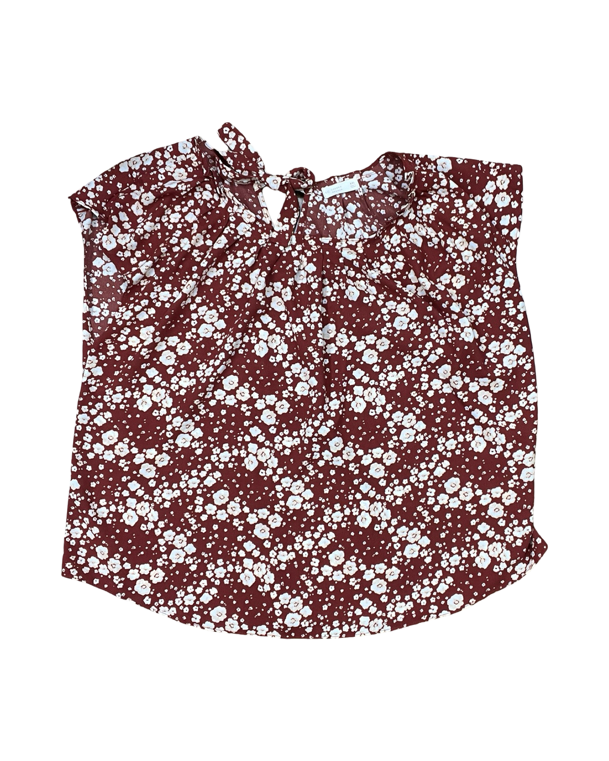 Top Ss By Lauren Conrad In Maroon, Size:1X