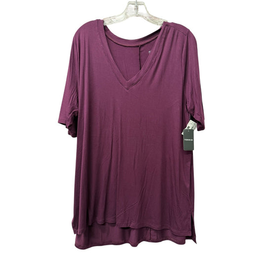Top Ss Basic By Torrid In Purple, Size:2X