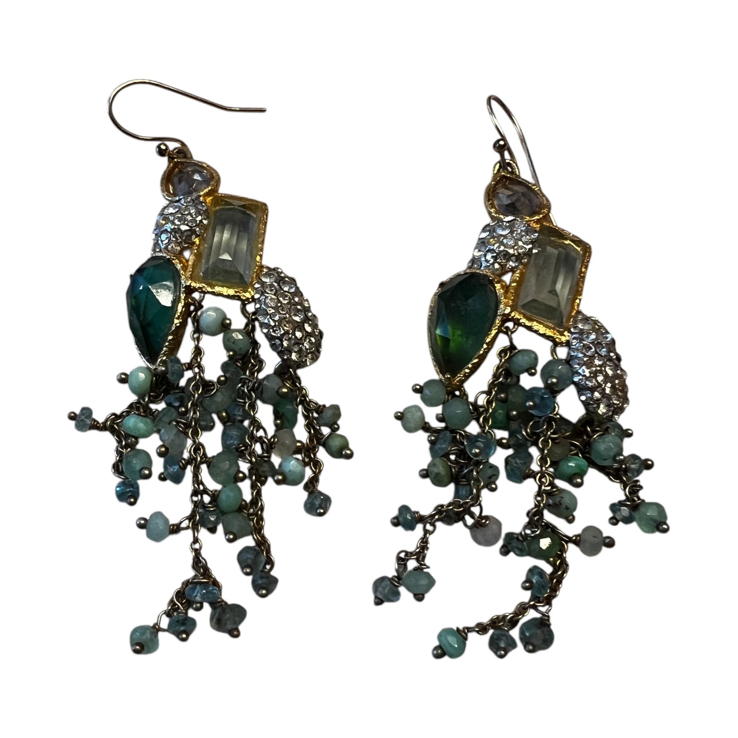 Earrings Dangle/Drop  In Green