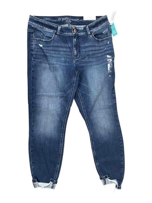 Jeans Skinny By Maurices In Blue Denim, Size:14