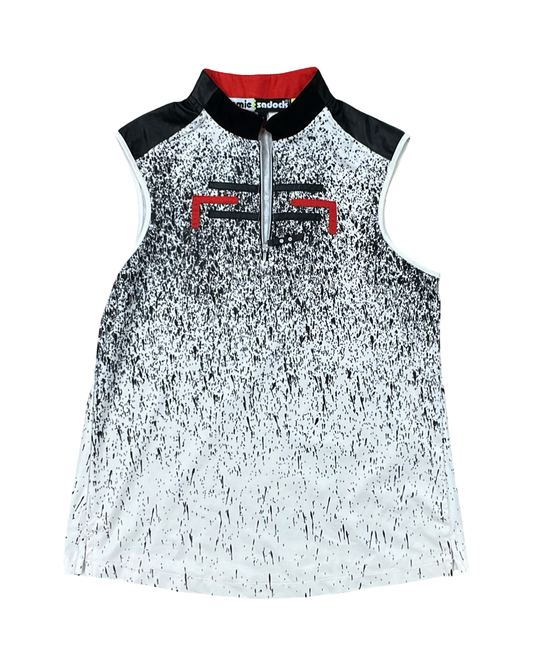 Top Sleeveless By Jamie Sadock In Black & White, Size:Xs