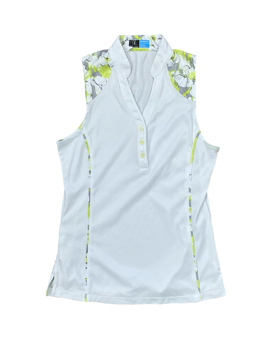Athletic Tank Top By Pga Tour In White, Size:Xs