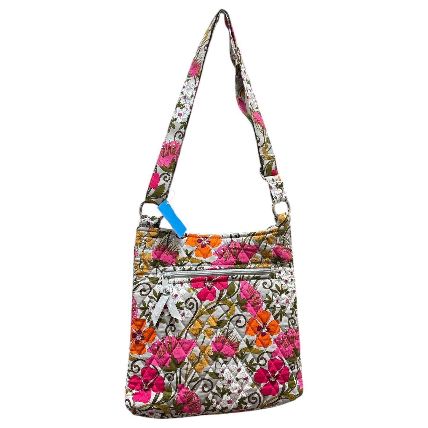 Crossbody By Vera Bradley In Grey & Pink, Size:Medium