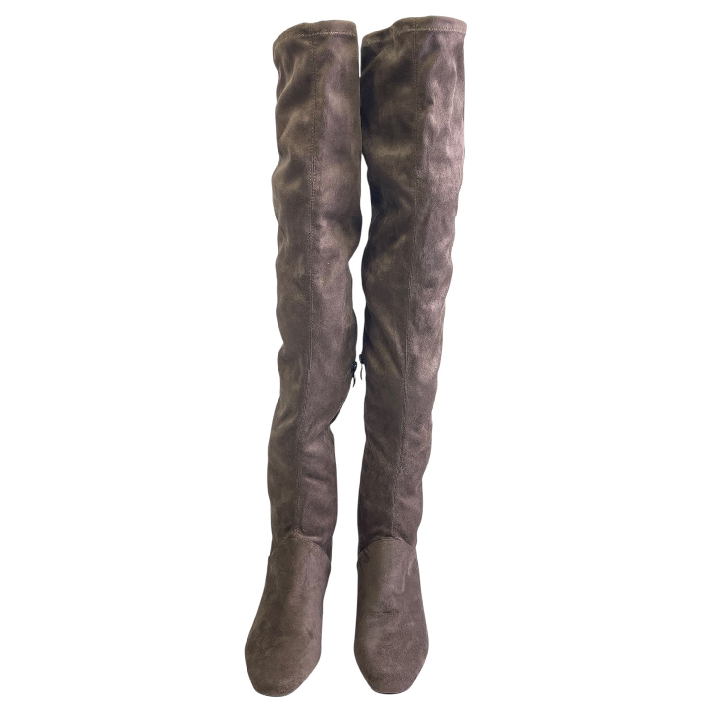 Boots Over-The-Knee Heels By Catherine Malandrino In Brown, Size:9