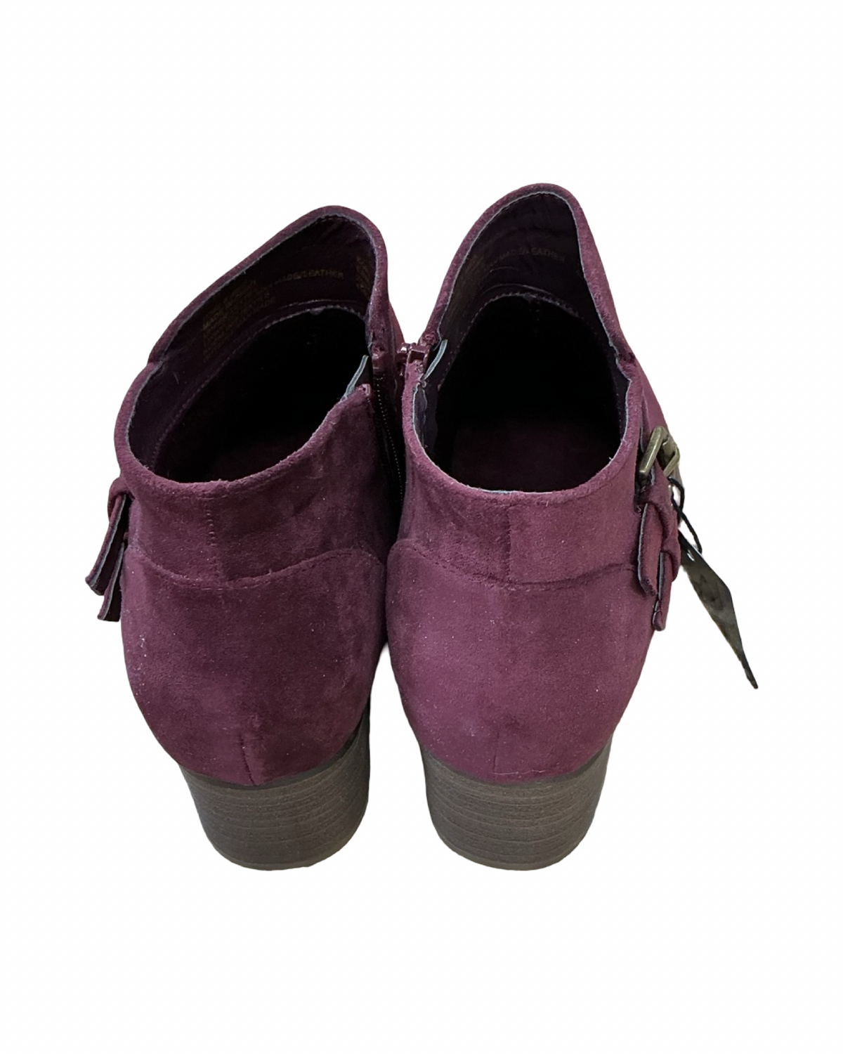 Boots Ankle Heels By Sonoma In Maroon, Size:8