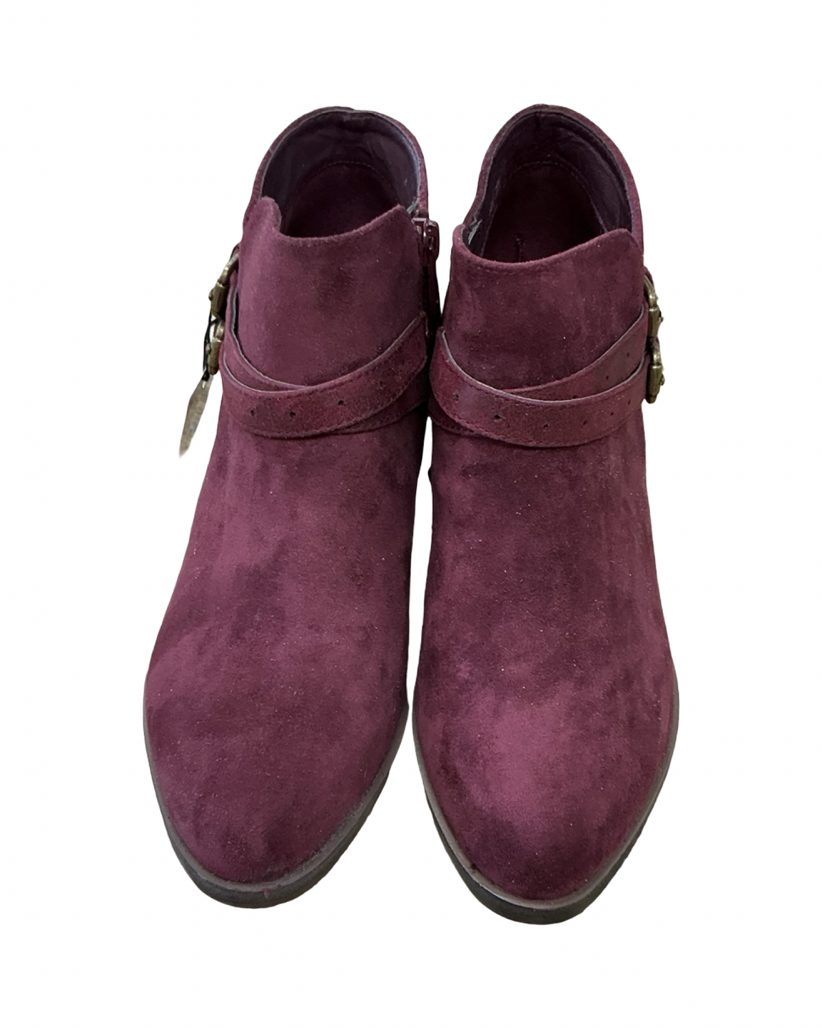 Boots Ankle Heels By Sonoma In Maroon, Size:8