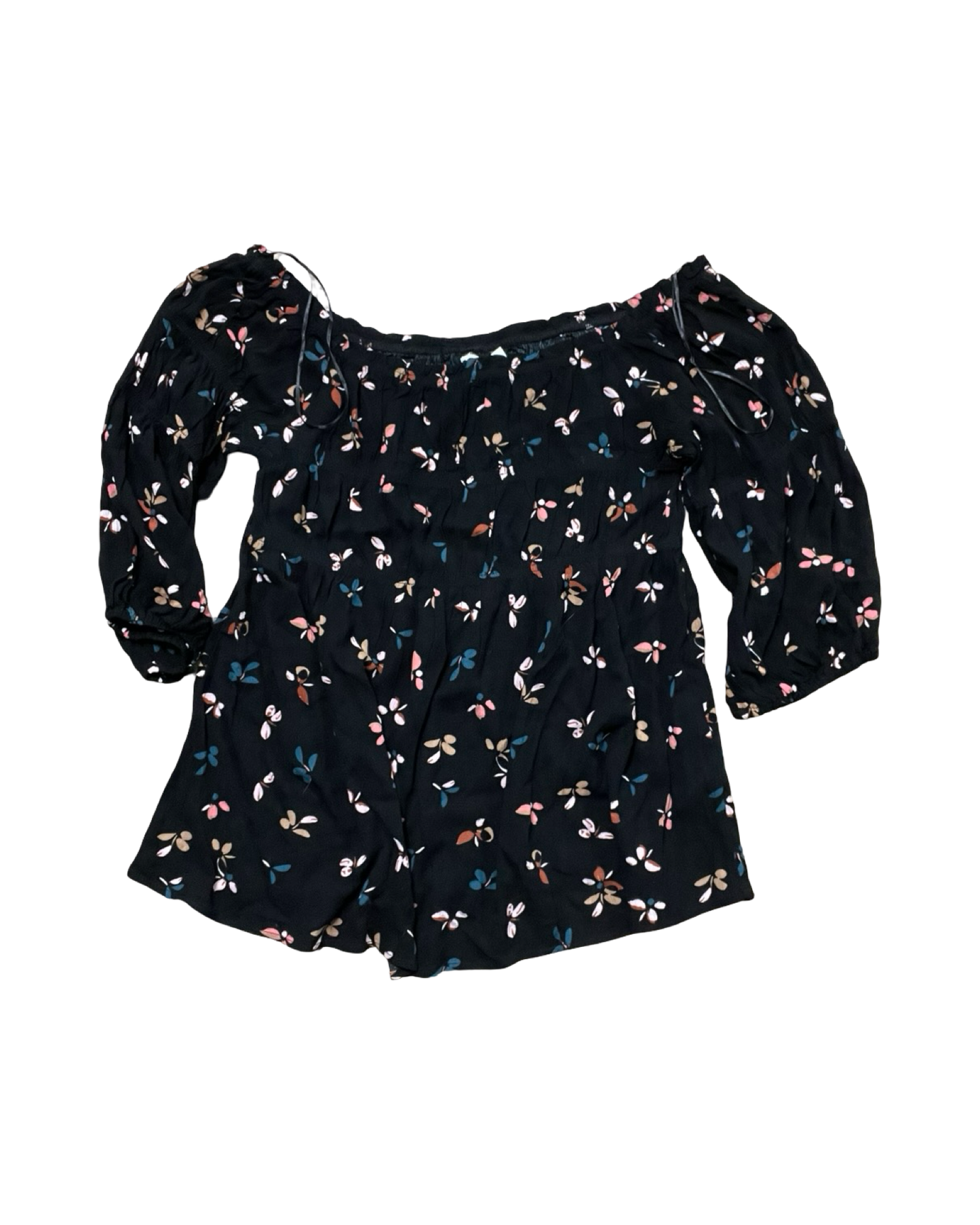 Top 3/4 Sleeve By Maurices In Black, Size:L