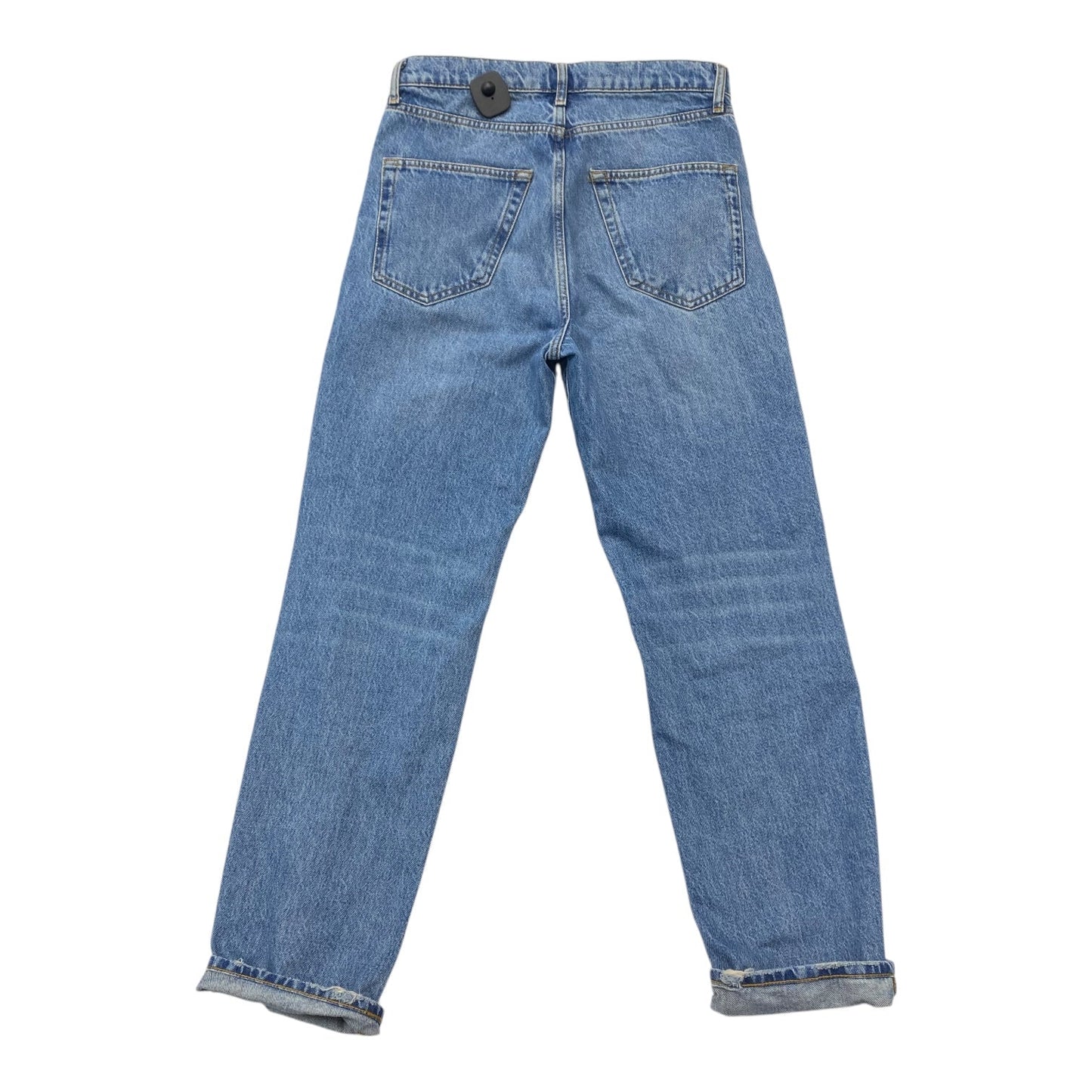 Jeans Wide Leg By Zara In Blue Denim, Size:4