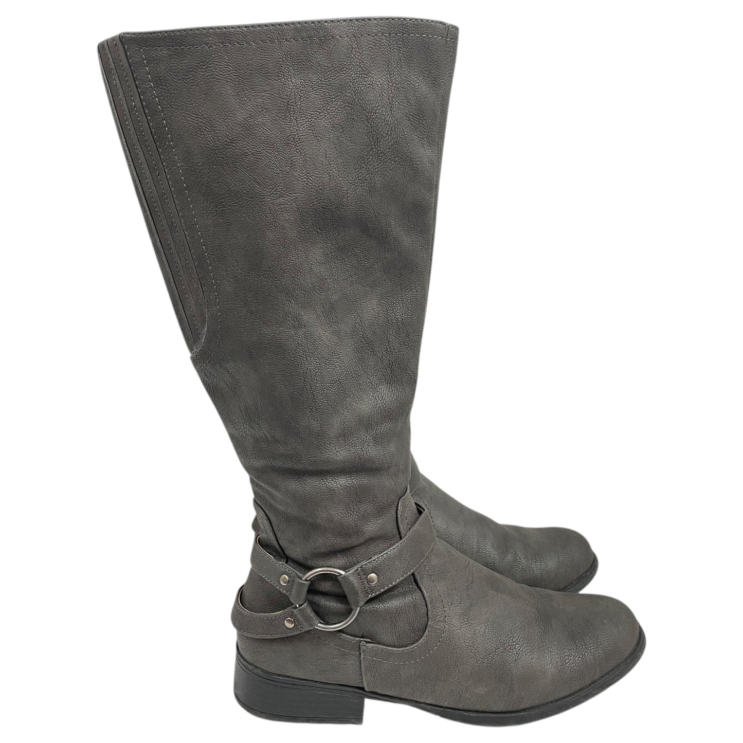 Boots Knee Flats By Life Stride In Grey, Size:8