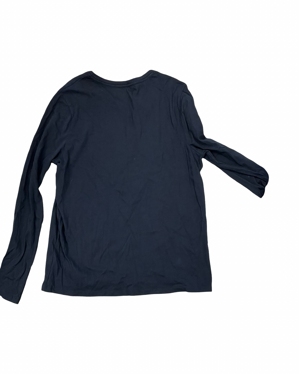 Top Ls By Time And Tru In Black, Size:L