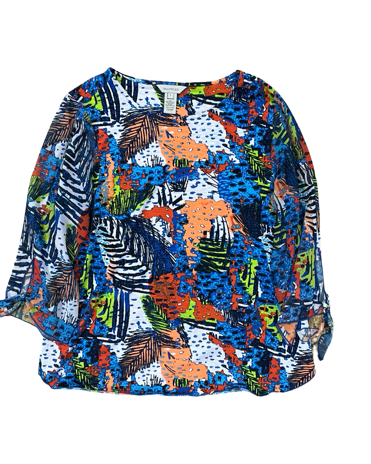 Top Ls By Multiples In Nautical Print, Size:L