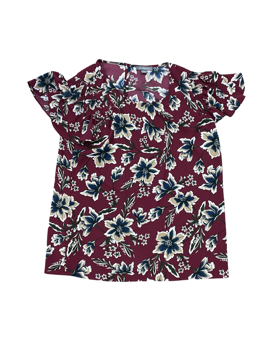 Top Ss By Clothes Mentor In Red, Size:Xl