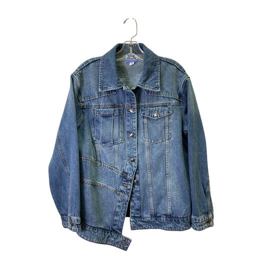 Jacket Denim By Future Collection In Blue Denim, Size:M