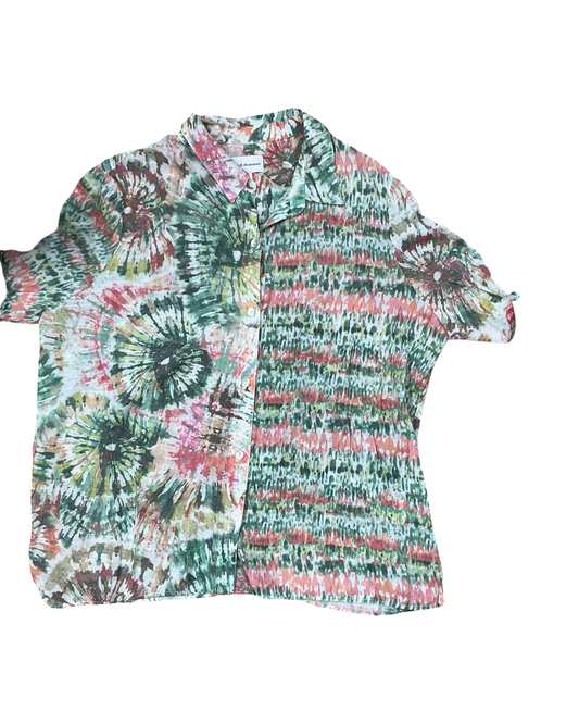 Blouse Ls By Alfred Dunner In Green, Size:Xl
