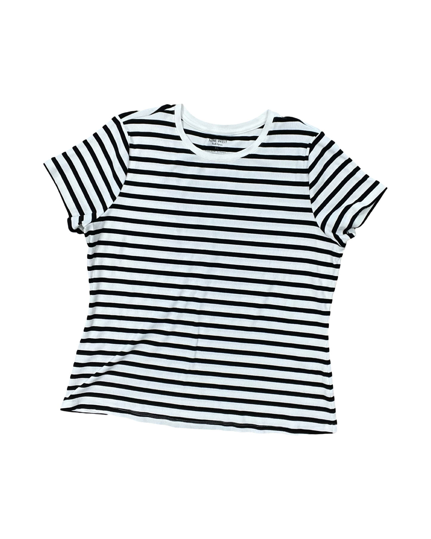 Top Ss By Nine West In Black & White, Size:Xl