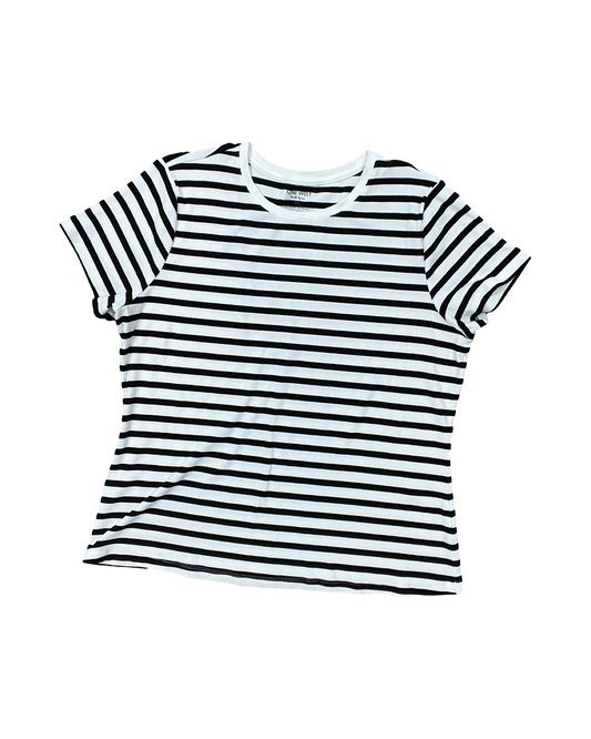 Top Ss By Nine West In Black & White, Size:Xl