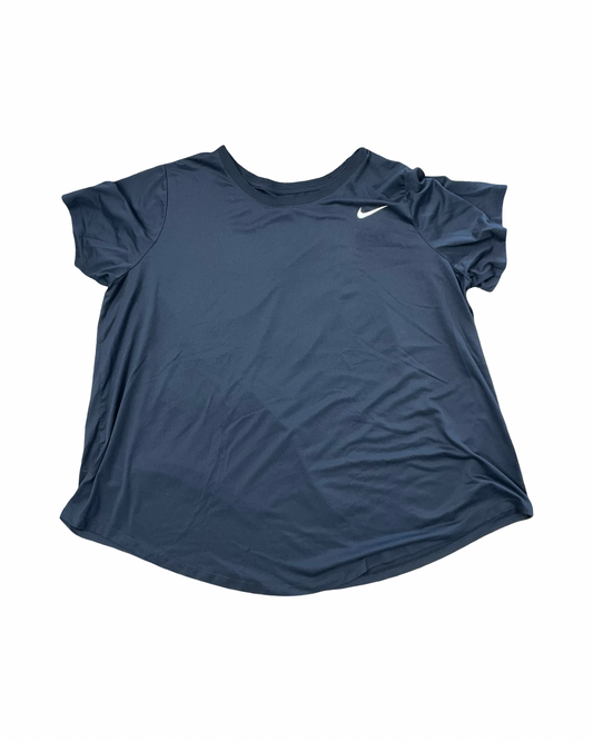 Athletic Top Ss By Nike In Black, Size:2X
