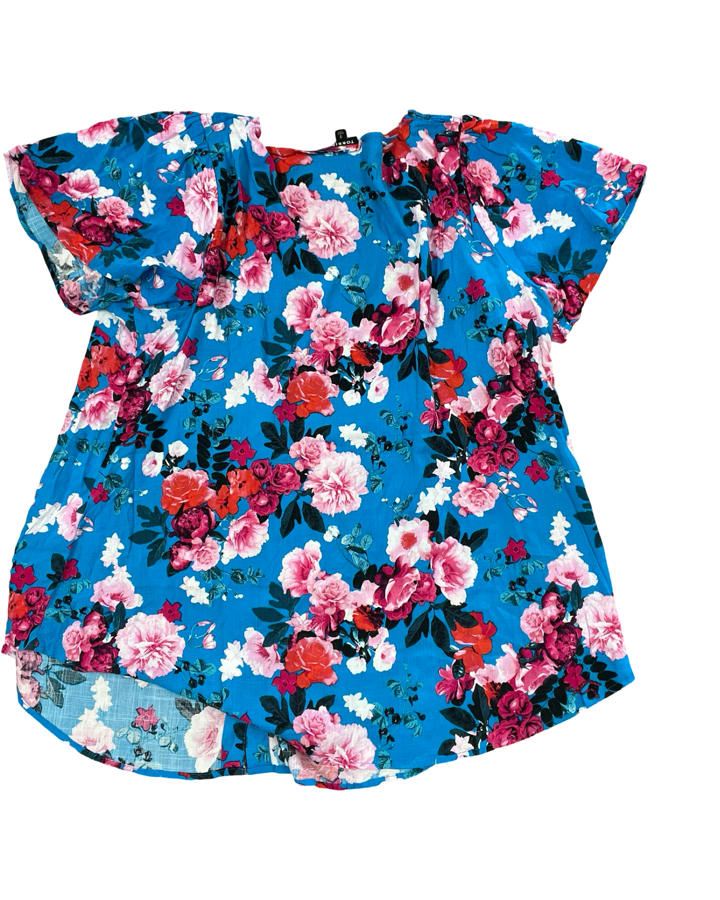 Top Ss By Torrid In Blue & Pink, Size:3X