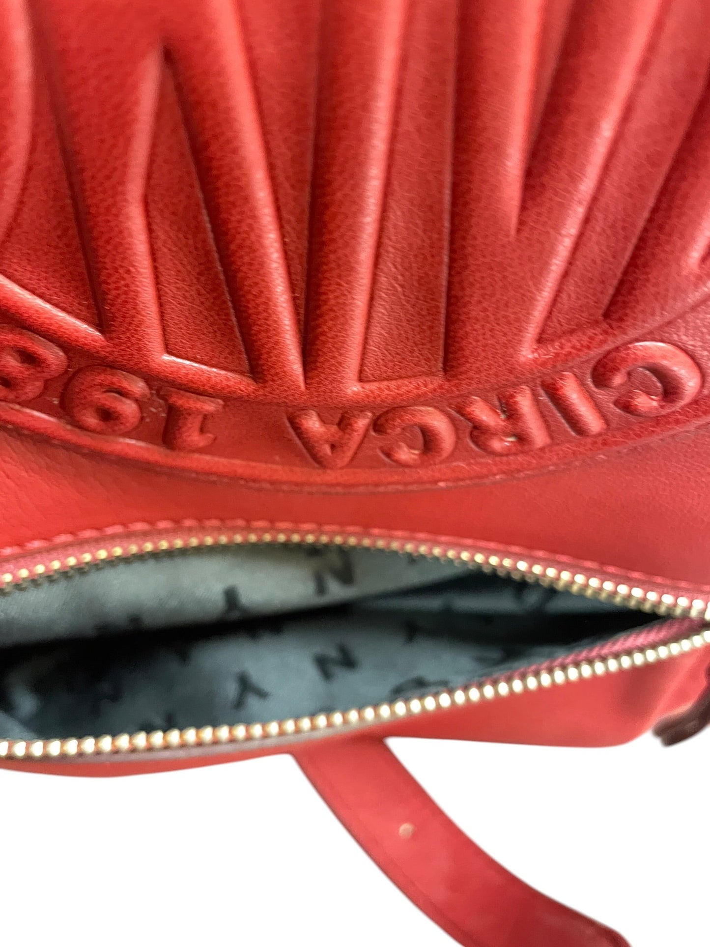Backpack Leather By Donna Karan In Red, Size:Medium