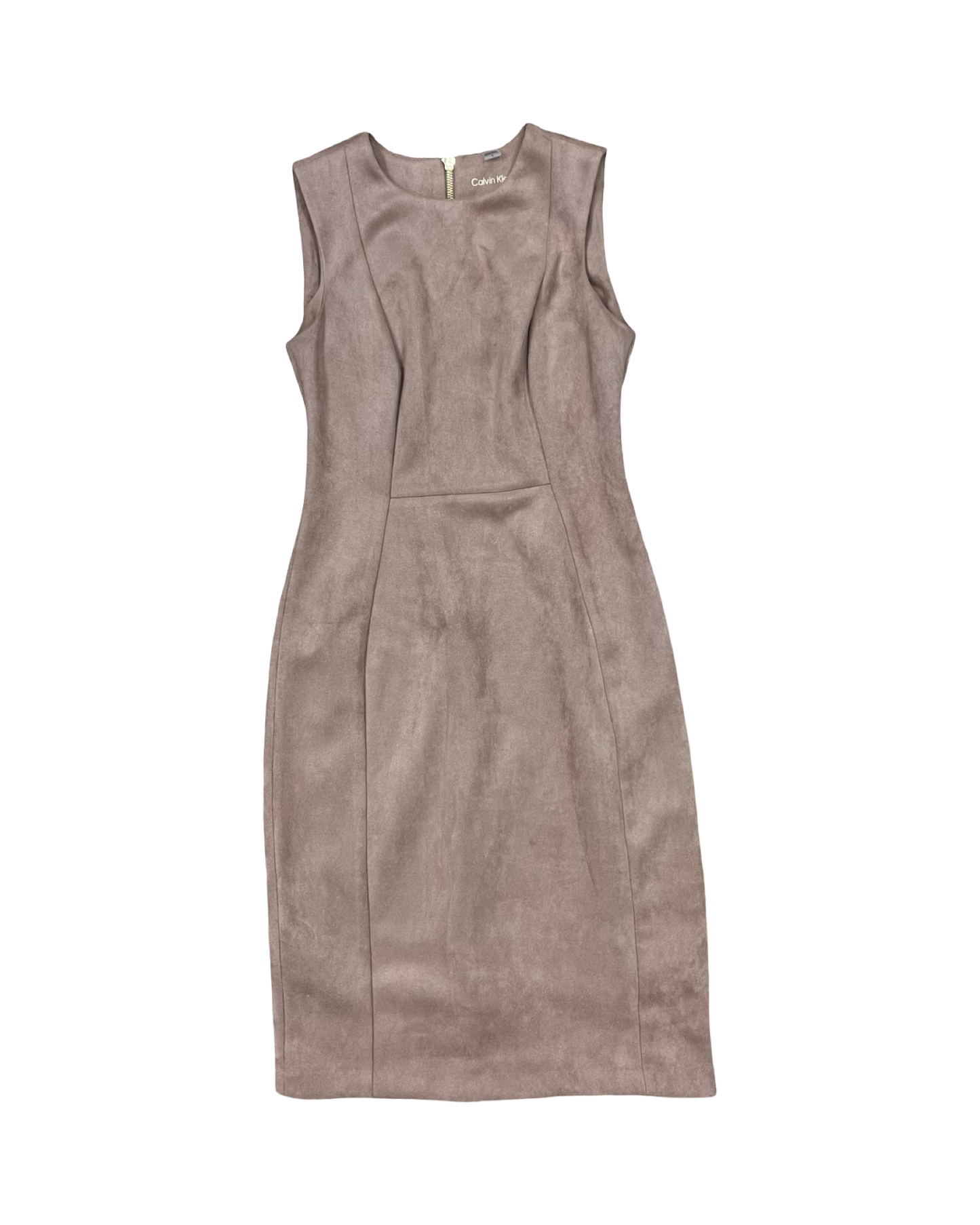 Dress Work By Calvin Klein In Brown, Size:Xs